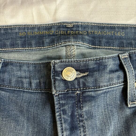 Chico's 2.5 12 So Slimming Girlfriend Straight Leg Stretch Jeans Medium Wash - Picture 6 of 8